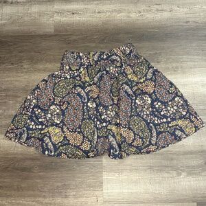 H&M 100% Cotton Floral / Paisley Skirt - size S small